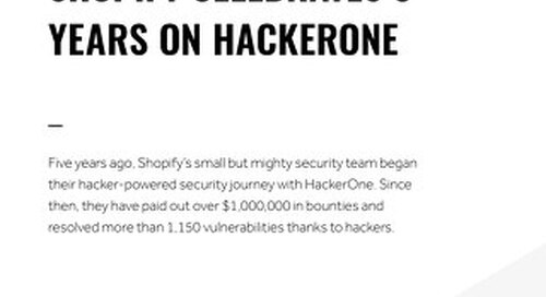 Shopify Celebrates 5 Years On Hackerone