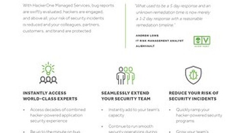 HackerOne Managed Product: Product: Services Brief