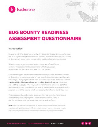 Bug Bounty Readiness Assessment Questionairre